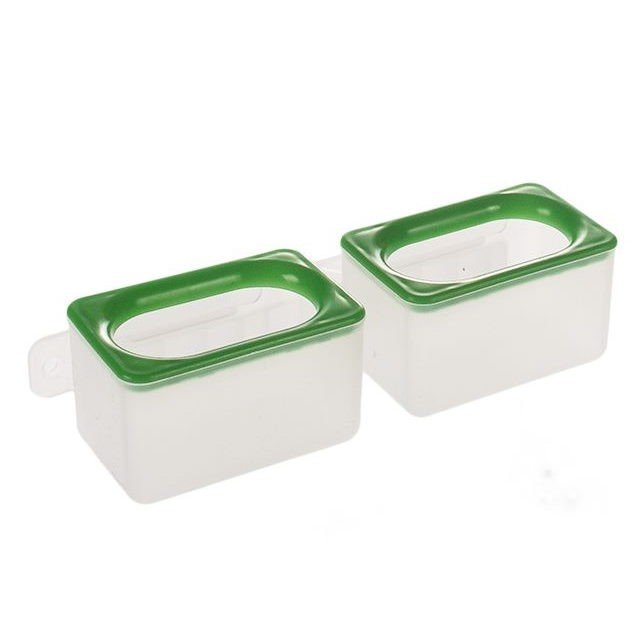 Поилка двойная Polmark 5,3x17,6x4,8см (A19) фото 1 — Toppigeons