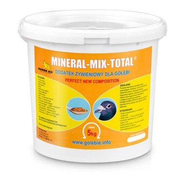 Минеральный корм для голубей Patron MINERAL-MIX-TOTAL 5кг — Toppigeons