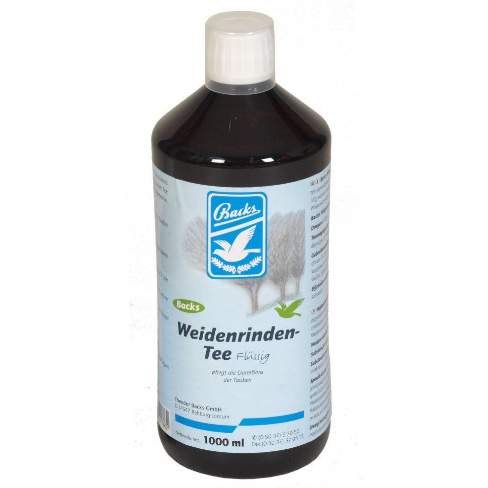 Backs willow bark tea, liquid 1000мл фото 1 — Toppigeons