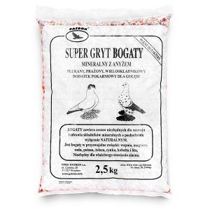 Минеральный корм для голубей Patron SUPER GRYT BOGATY 2.5кг — Toppigeons