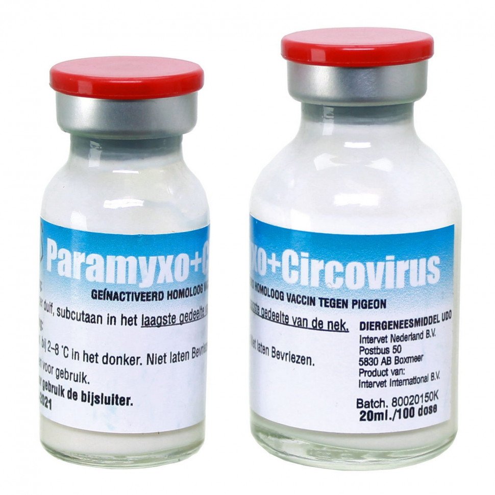 Вакцина від параміксовірусу і цирковірус Paramyxo + Circovirus 100 доз. фото 1 — Toppigeons