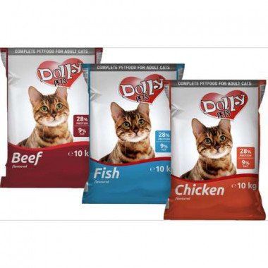 Корм для кішок Dolly  10кг з яловичиною — Toppigeons